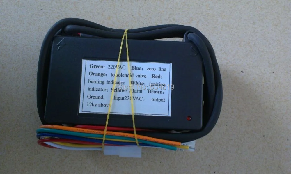 Модуль управления свечой зажигания газа 220 В/110 В блок газового освещения в черной
