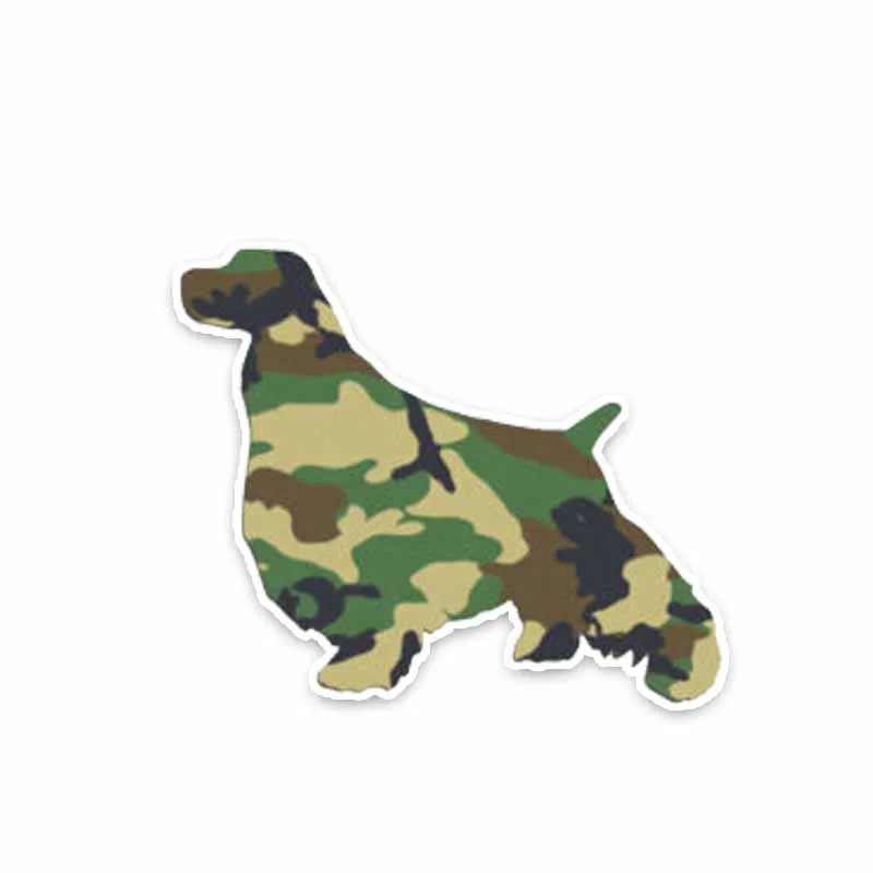 YJZT 12.4*10.3CM English Springer Spaniel Dog Creative Fashion Car Sticker C1-4025 | Автомобили и мотоциклы