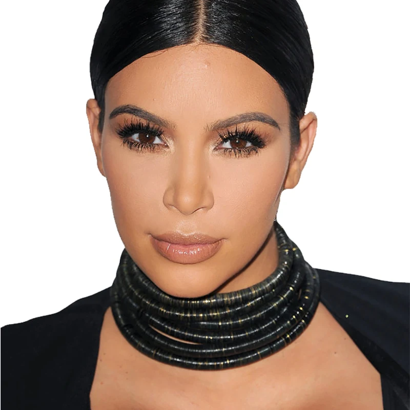 Ожерелье чокер на магните в виде катушек 7 цветов|rope chain|choker necklacecollar necklace |