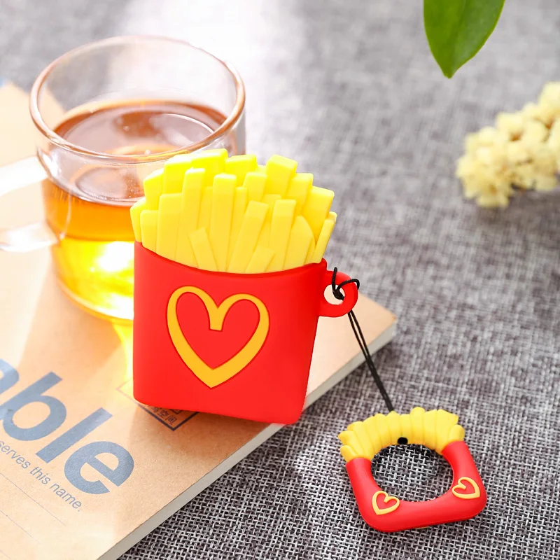 Чехол для AirPods с милым рисунком, чехол для наушников s для Apple Airpods, мягкий силиконовый защитный чехол, аксессуары с кольцом на палец - Цвет: 01