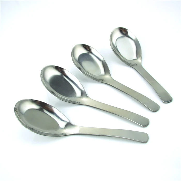 Ложка плоская посуда из нержавеющей стали столовые приборы серебро модный ужин