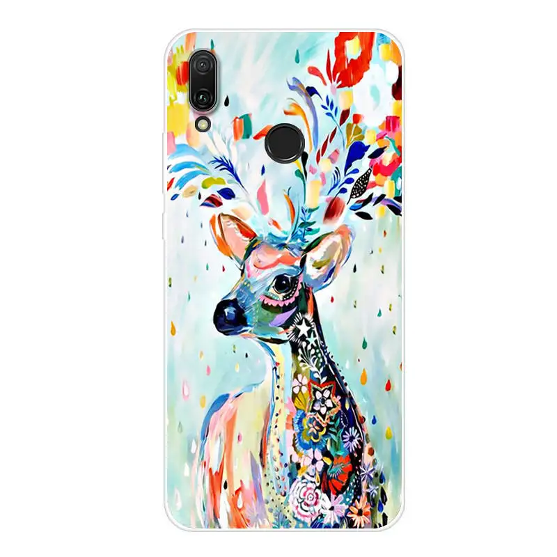 Чехол для Huawei Y9 2019 силиконовая Мягкая задняя крышка из ТПУ чехол телефона Y 9 Y92019