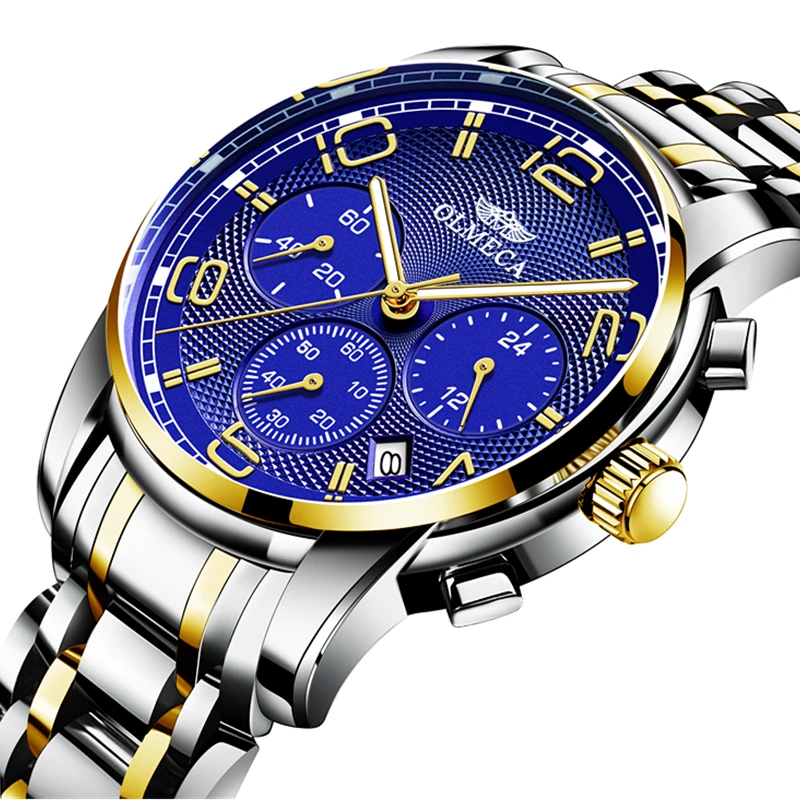 Olmeca Роскошные Для мужчин часы лучший бренд кварцевые наручные человека
