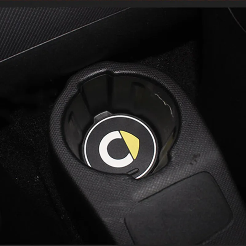 Коврики для чашки нескользящий коврик Mercedes Smart Fortwo Forfour 453 451 450 флуоресцентные