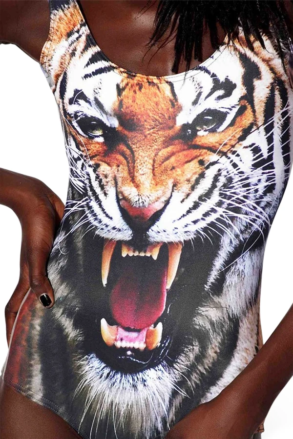 Новые сексуальные купальники женские бикини с принтом тигра Купальники