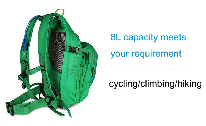 ROSWHEEL рюкзак для верховой езды MTB оборудование для улицы 8L рюкзак для катания и прогулок езда велосипедная сумка с 2L Нетоксичная сумка для воды