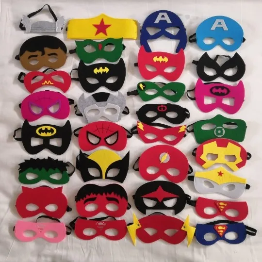 28 35 шт./лот хип хоп маска Хэллоуин Супермен Бэтмен Человек паук Халк Тор Железный
