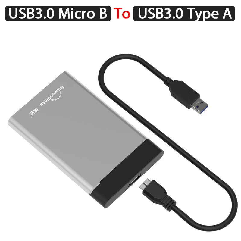 Алюминевый кейс для жесткого диска. USB 3.0 поддержка дисков до 2.5 дюймов и 7mm 9.5mm