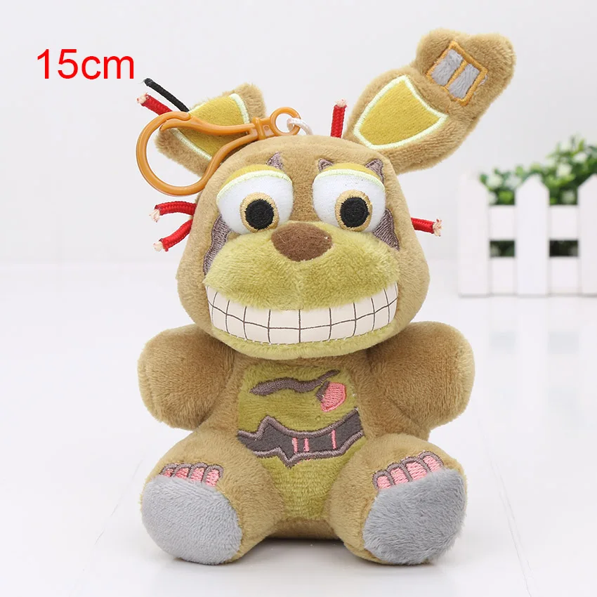 25 см 15 см пять ночей на игрушка Фредди FNAF Фокси Бонни Весенняя ловушка Фредди кошмар кукла плюшевые игрушки - Цвет: 15cm Springtrap