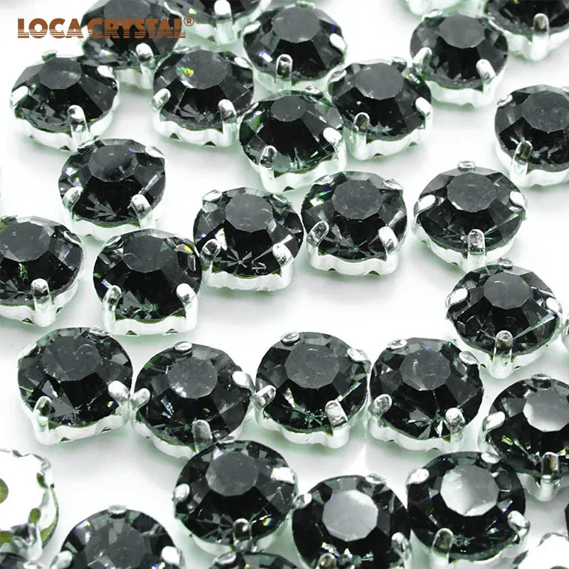 Черный Алмаз стекло заколка для волос горный хрусталь с золотой/серебряный