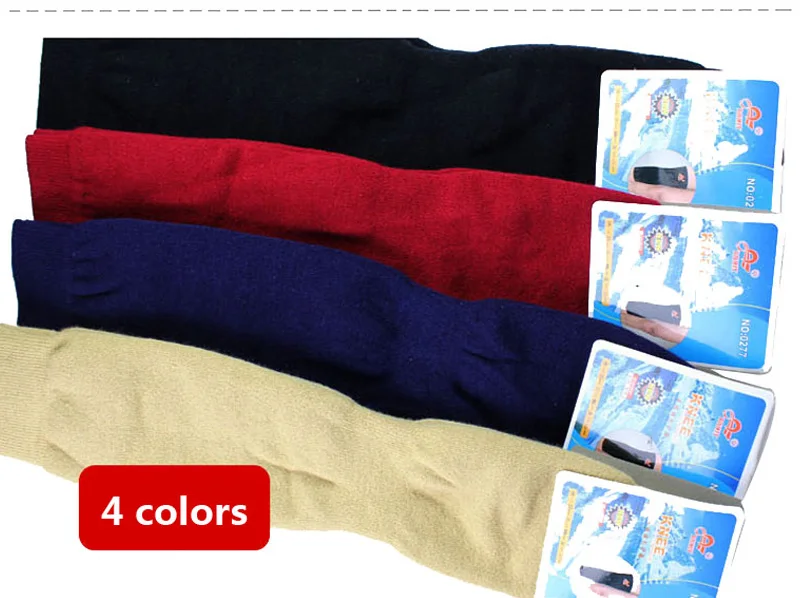 Кашемировый теплый наколенник из шерсти хлопка латекса с нитью для поддержки