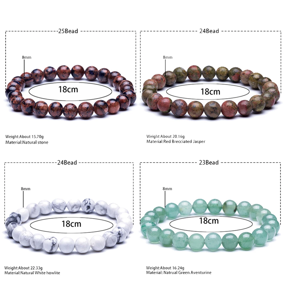 Новые браслеты с бусинами из натурального камня высокое качество тигрового