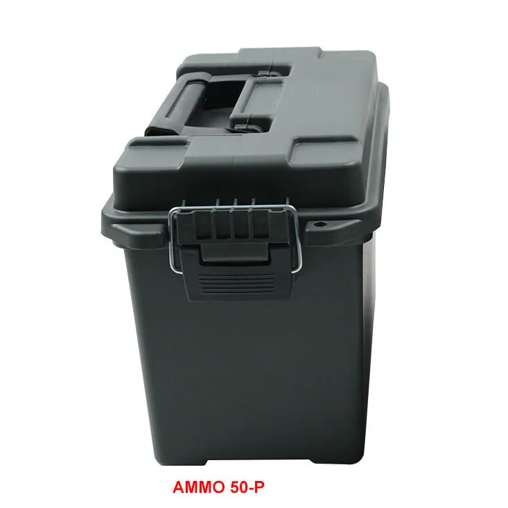 AMMO 50-P Коробка для хранения патронов в Военном Стиле, пластиковый контейнер для хранения, сверхмощный калибр, ящик для хранения патронов, легкий чехол для хранения, тактическая коробка для патронов - Цвет: AMMO 50-P