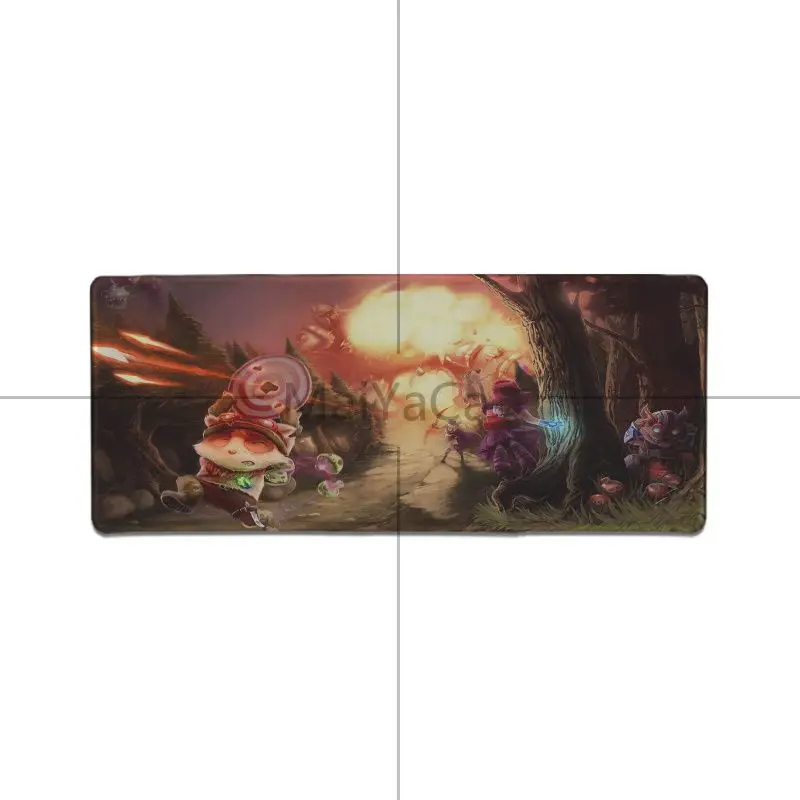 MaiYaCa Лига Легенд Teemo резиновая мышь прочный Настольный коврик для мыши игровая мышь подкладка для коврика для ПК ноутбук Настольный коврик