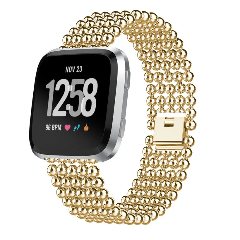 Ремешок для часов CARPRIE Five Beads Круглый из сплава Fitbit Versa 180321 Прямая поставка|band wrist