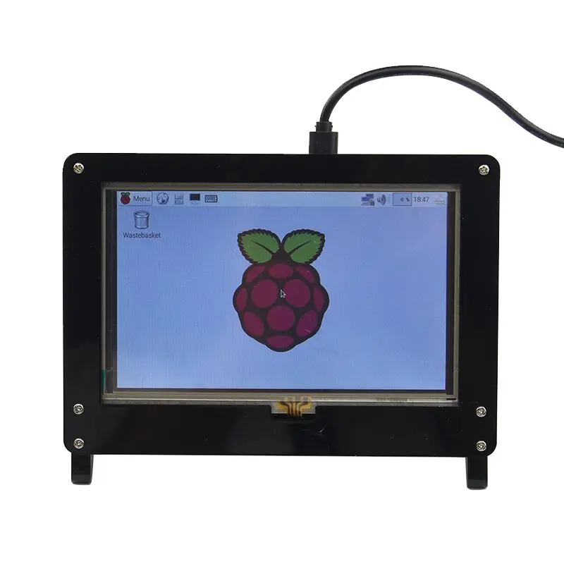 Raspberry Pi 3 Модель B доска комплект/5 дюймов ЖК дисплей HDMI USB Сенсорный экран + 5 В 2.5a
