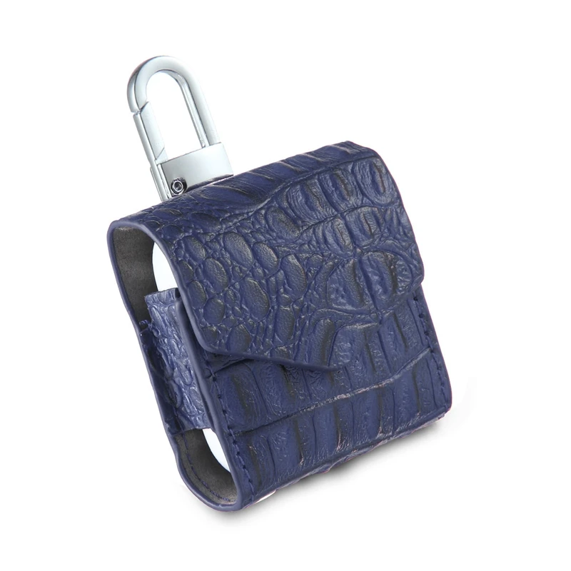 Кожаный защитный чехол для переноски карман с держателем ремешок Apple AirPods