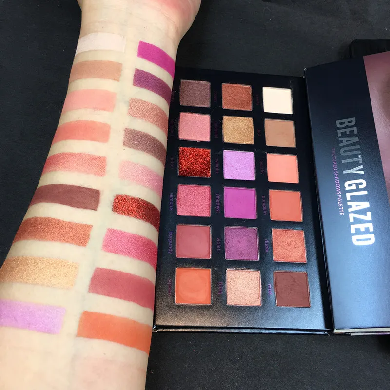 Beauty Glazed 18 цветов Легкий в использовании макияж мерцающие тени для век матовые