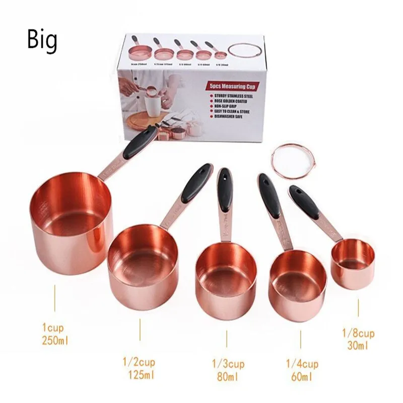 XYZLS 5 шт./компл. кухонные мерные ложки из нержавеющей стали набор мерных чашек