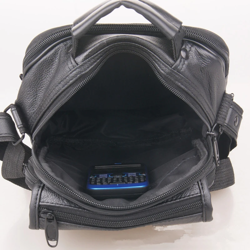 Мужская сумка из натуральной кожи Hangbags дорожные сумки через плечо мужская