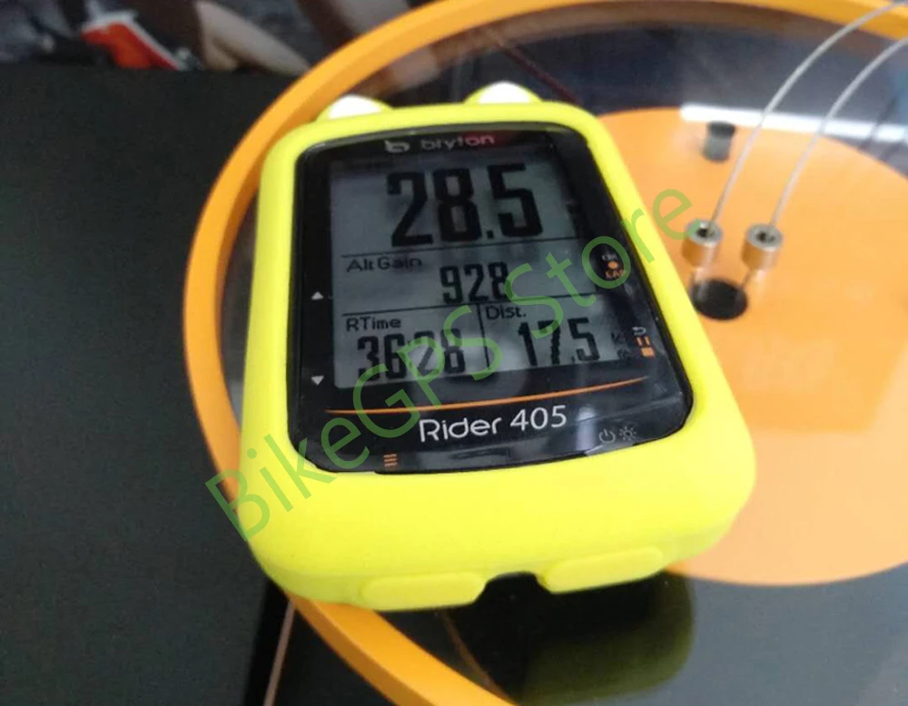 Bryton Rider 450 Rider 410 велосипедный Компьютер Силиконовый чехол мультяшный резиновый защитный чехол+ HD пленка(для Bryton 405 410 450