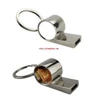 new arrival sublimation blank metal whistle key ring hot transfer printing custom diy keychains consumables 10pcslot