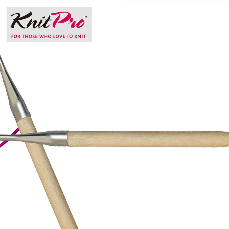 Knitpro Basix Birch 80 см фиксированная круговая игла