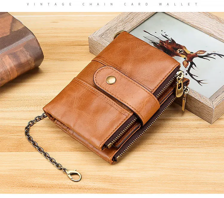 Новинка, Rfid, натуральная кожа, Женский кошелек, женский, Portomonee, кошелек для монет, короткий, мужской кошелек, сумка для денег, мужские маленькие держатели для карт кошелек с двумя молниями кожа