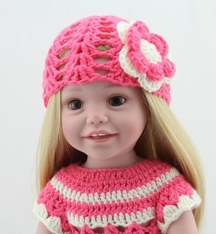 Реалистичные виниловые куклы для маленьких девочек с изображением смайликов 18