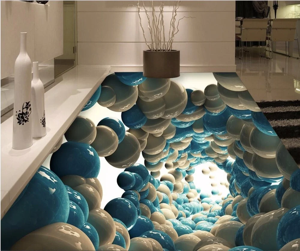 Бесплатная доставка 3D Наклейка на стену заказ абстрактные фантастические шары