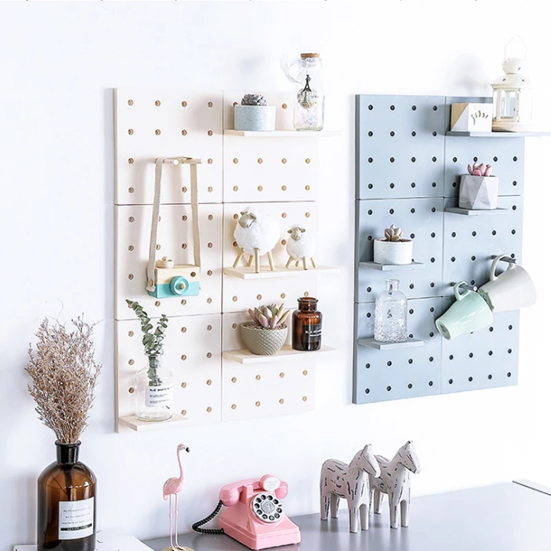 Отверстие пластины настенный стеллаж для хранения организации кухни спальни