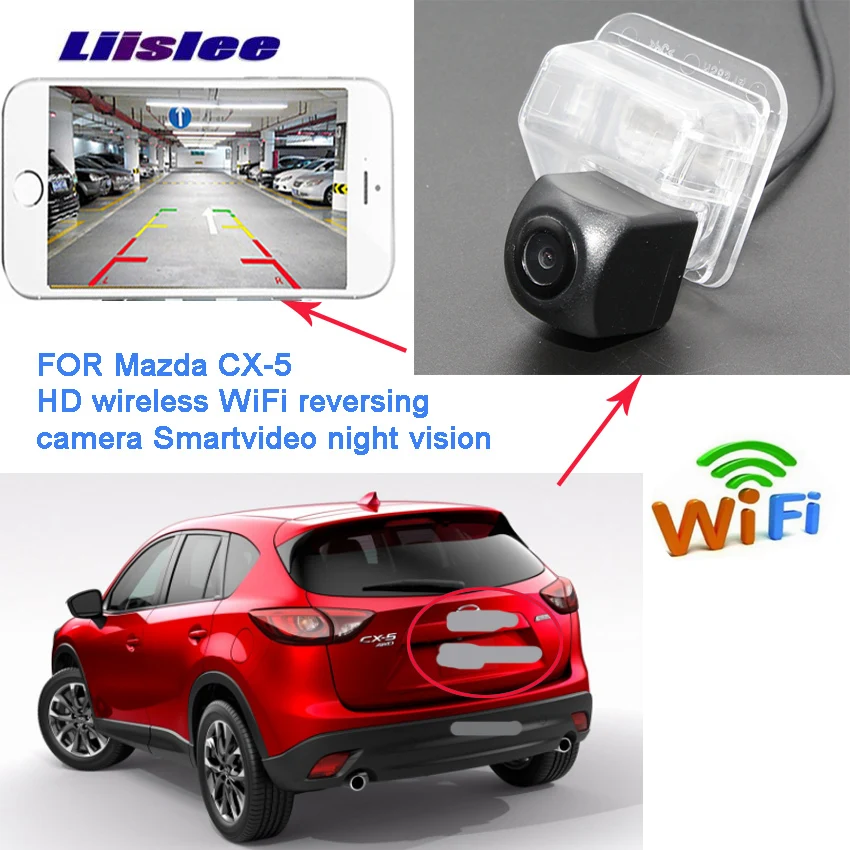 LiisLee беспроводная камера заднего вида для Mazda CX 5 CX5 2012 ~ 2015 Автомобильная HD с