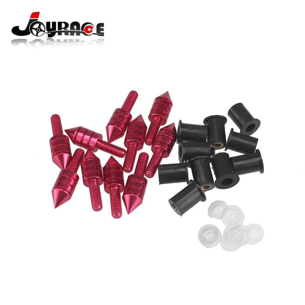 10 шт. M5 мотоциклетные маятниковые Катушки слайдер серебро лобовое стекло шип