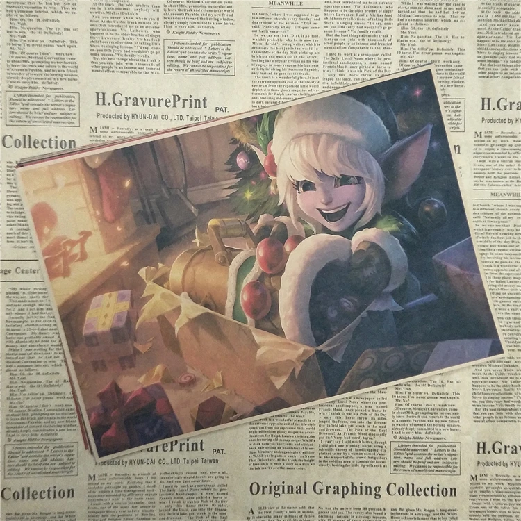 League of Legends C украшение для дома крафт-игра постер рисование ядра настенные