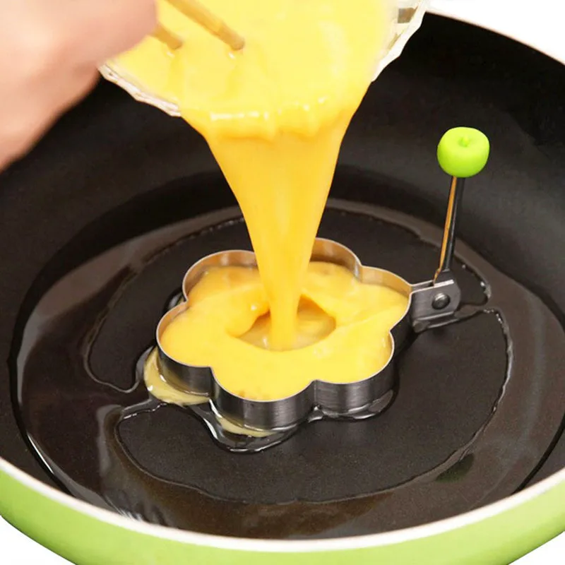 DONGZHI 5 шт./компл. яйцо и блин кольца Нержавеющая сталь симпатичные формы Fried Egg