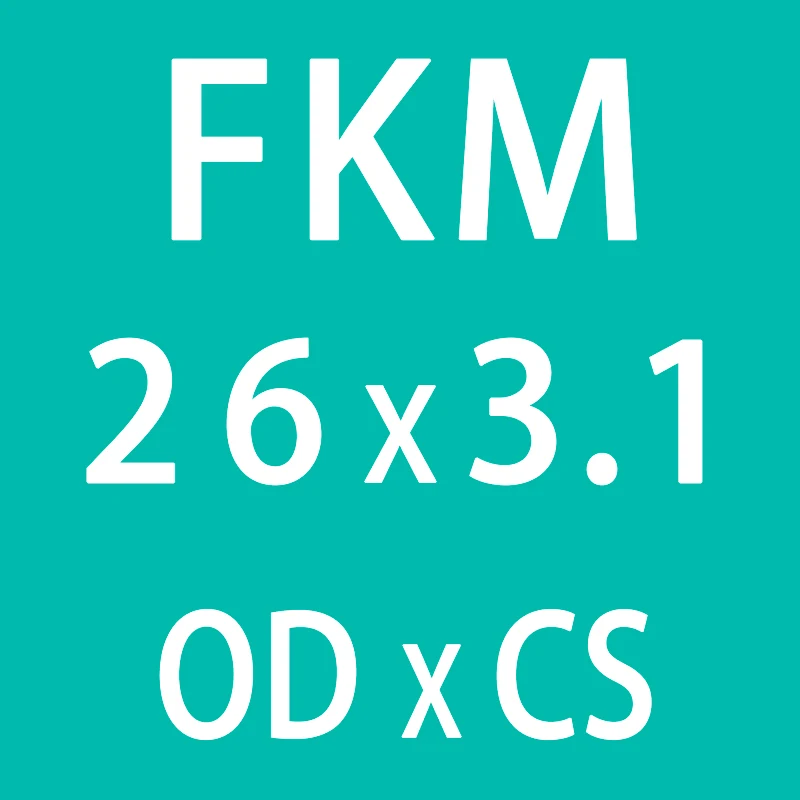 5 шт./лот резиновое кольцо зеленый FKM уплотнительное кольцо 3,1 мм Толщина OD21/22/23/24/25/26/27/28/29/30 мм уплотнительные кольца масло для уплотнения уплотнительное кольцо шайба - Цвет: OD26mm