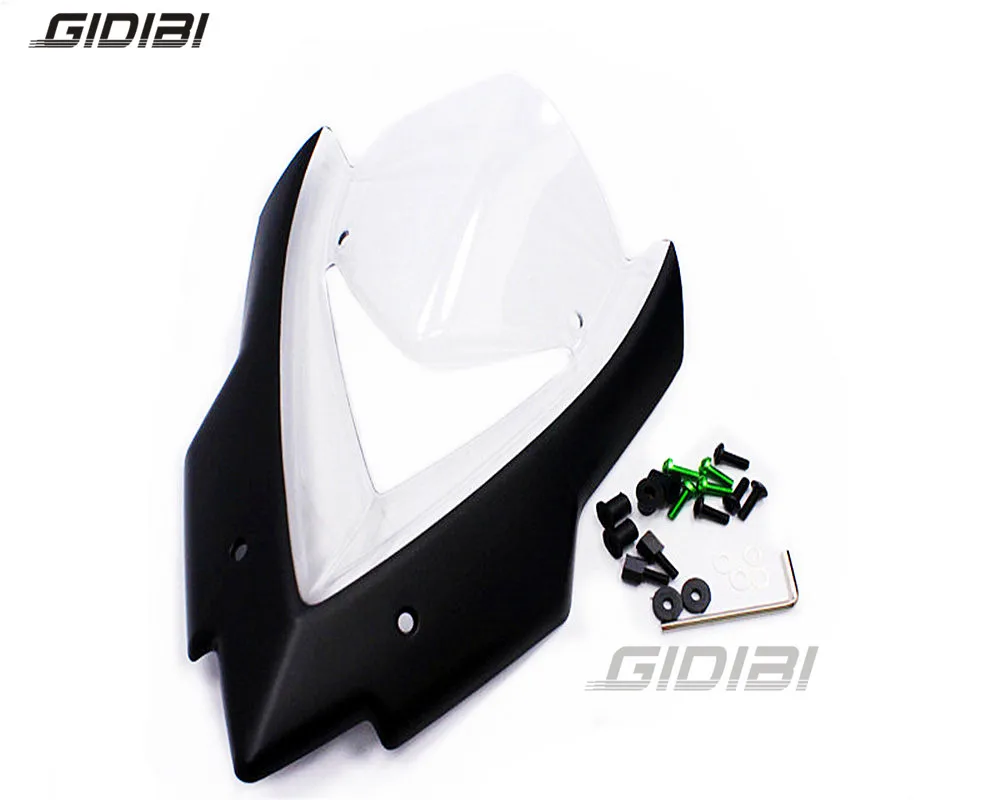 E Bicicleta двойной пузырь лобовое стекло для Kawasaki Z1000 Z 1000- экран ветер экран дефлекторы 15-17 - Цвет: E
