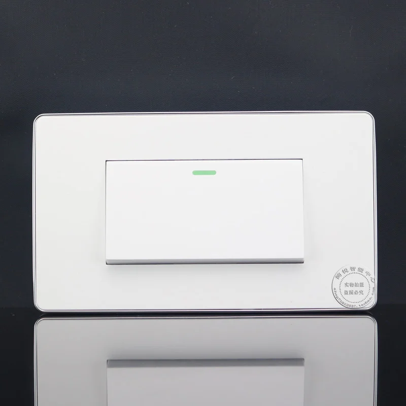 

120MM Wall Face Plate One Open Double Control Switch Panel socket Outlet Connector Faceplate