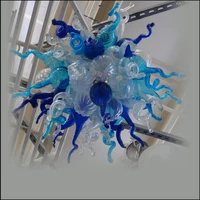 vintage ceiling decor handmade blown glass chandelier free air shipping staircase long chandeliers