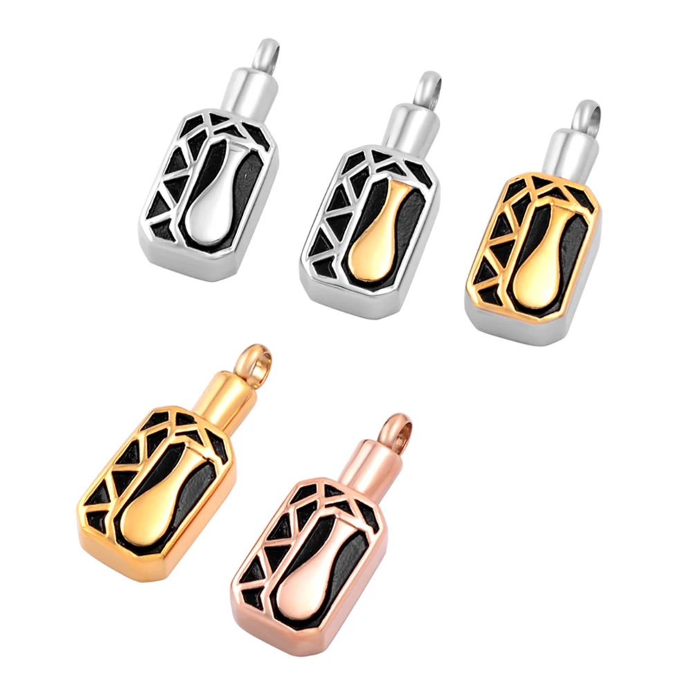 Impressjewelry Мужская ваза гравированные кубические для хранения пепла на память