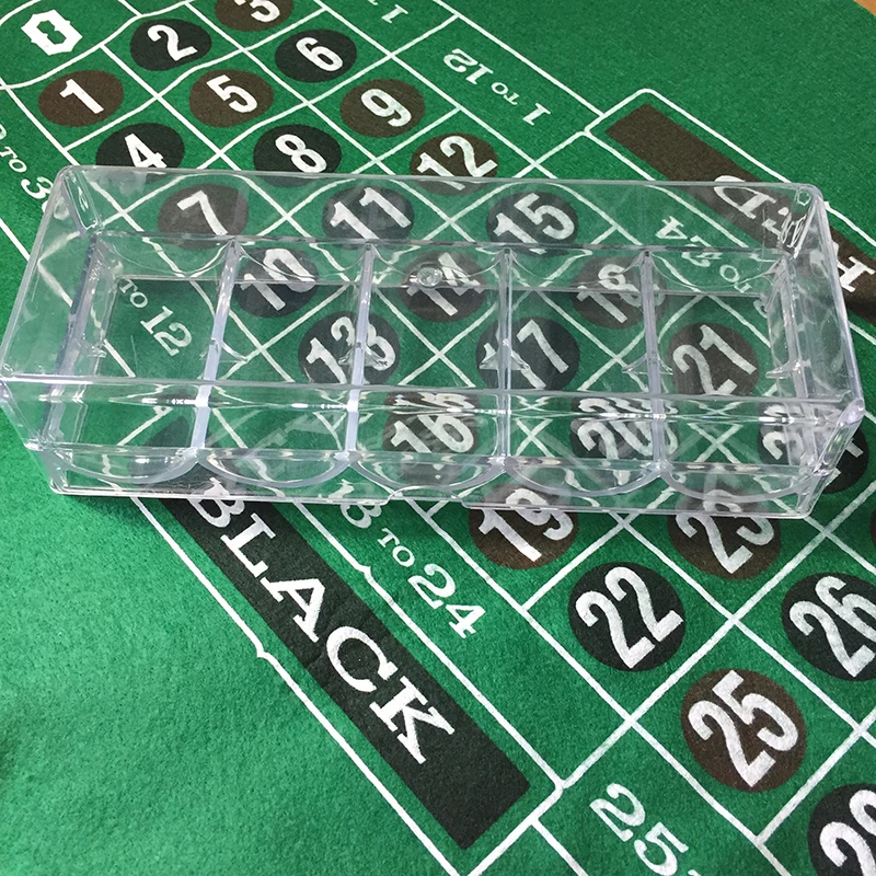 100pcs-емкость покер лоток для чипсов коробка хранения казино чип-Контейнер Чехол