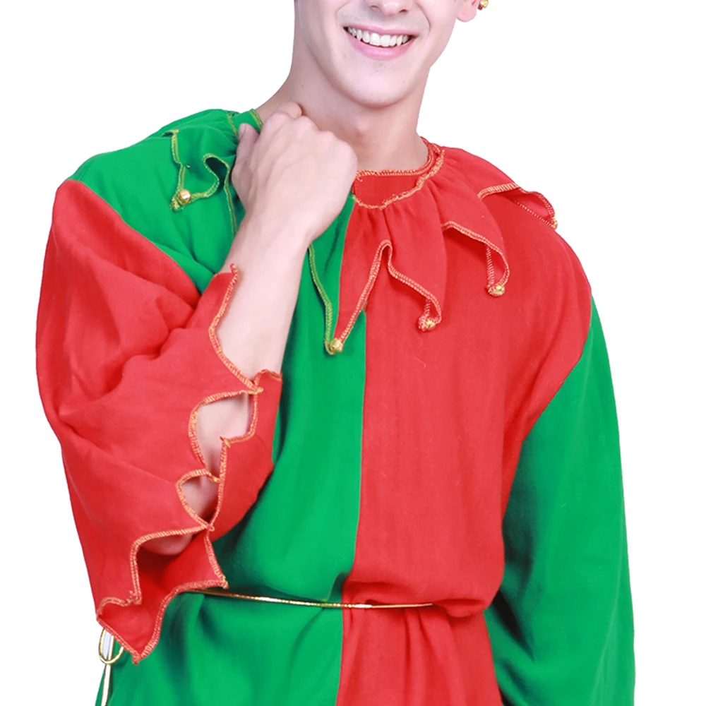 Новинка 2018 г. Рождественский костюм для мужчин Санта Клауса косплей Женский