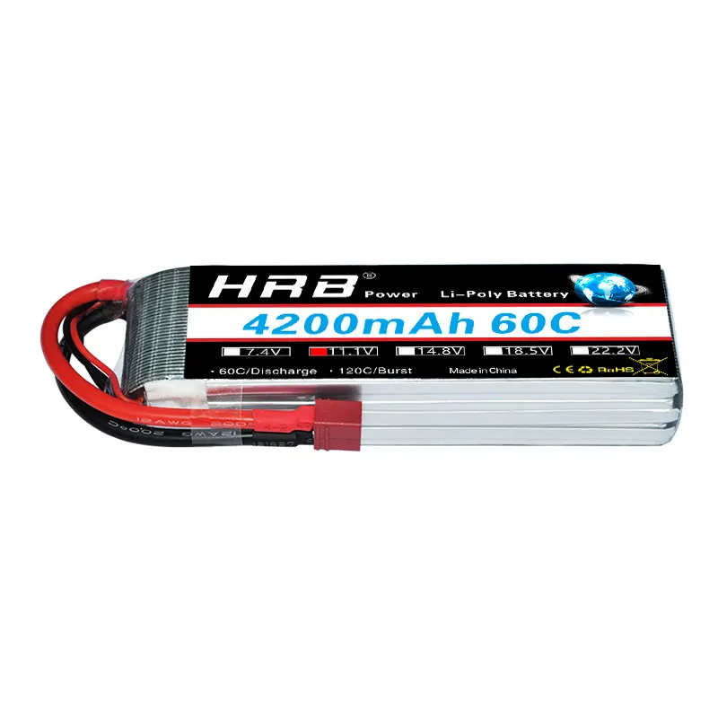 Аккумулятор HRB Lipo 3S 11 1 V 4200MAH 60C 120C LiPo для Traxxas 1/10 Радиоуправляемый автомобиль