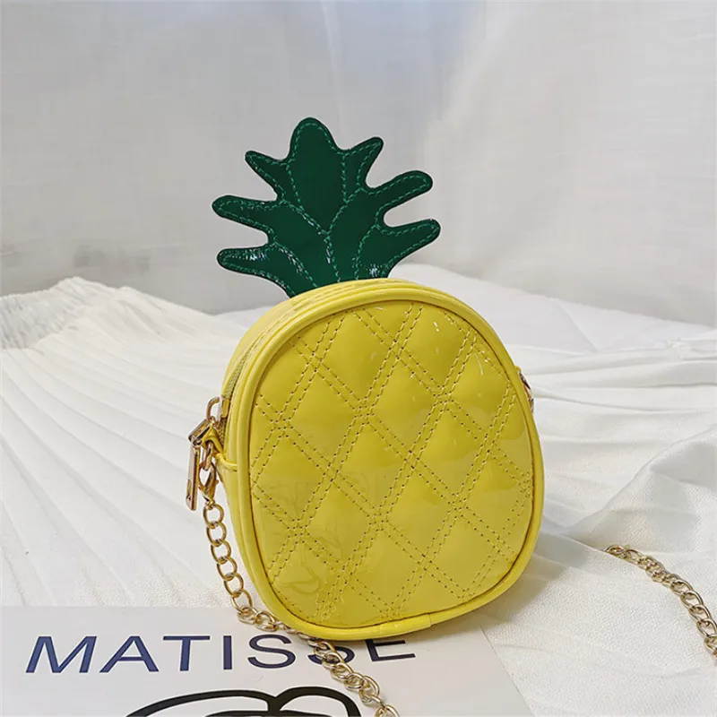 2019 модные детские сумки с изображением ананаса для девочек маленькие через плечо