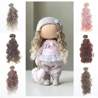 1 piece 15cm synthetic fiber screw curly hair extensions for all dolls diy accessories