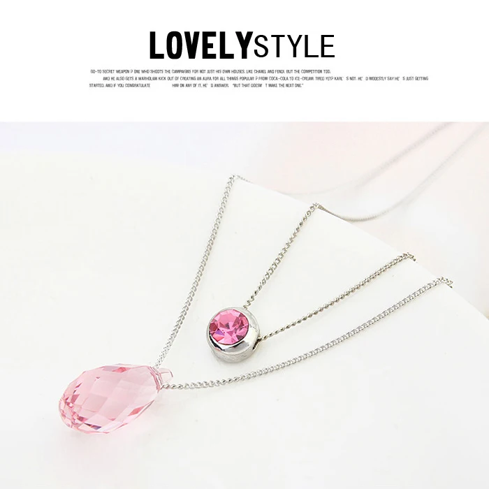 Malanda Новинка 2017 каплевидные Подвески Кристалл от Swarovski модные Ожерелья для Для