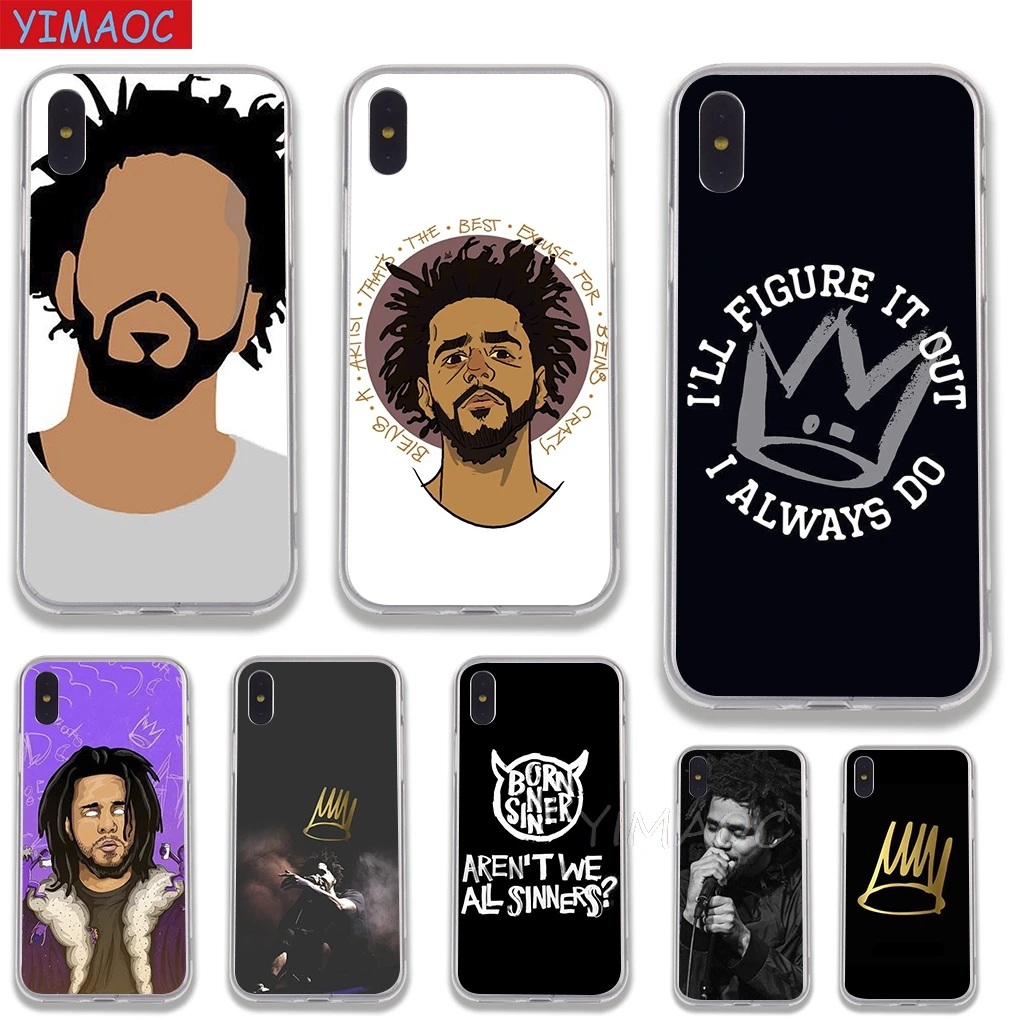 YIMAOC J COLE хип-хоп рэппер мягкий чехол TPU силиконовый для iPhone 8 7 6 6S Plus 5 5S SE X XR XS 11 Pro Max |