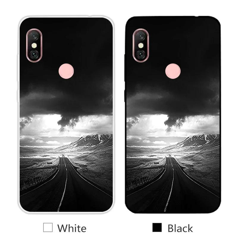 Чехлы для телефонов Redmi Note 6 Pro 26 дюйма тонкий прозрачный Модный чехол с рисунком