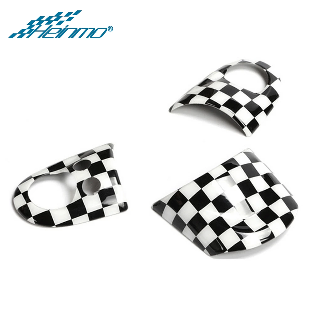 Наклейки для MINI Countryman R60 Clubman R55 на руль для MINI Cooper R56 R57 R58 R59 R61 - Название цвета: Checker