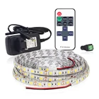 5 м 5050 Светодиодная ленсветильник теплый белыйбелый IP65IP20 Светодиодная лента RF 11Key пульт дистанционного управления 12V комплект адаптера питания